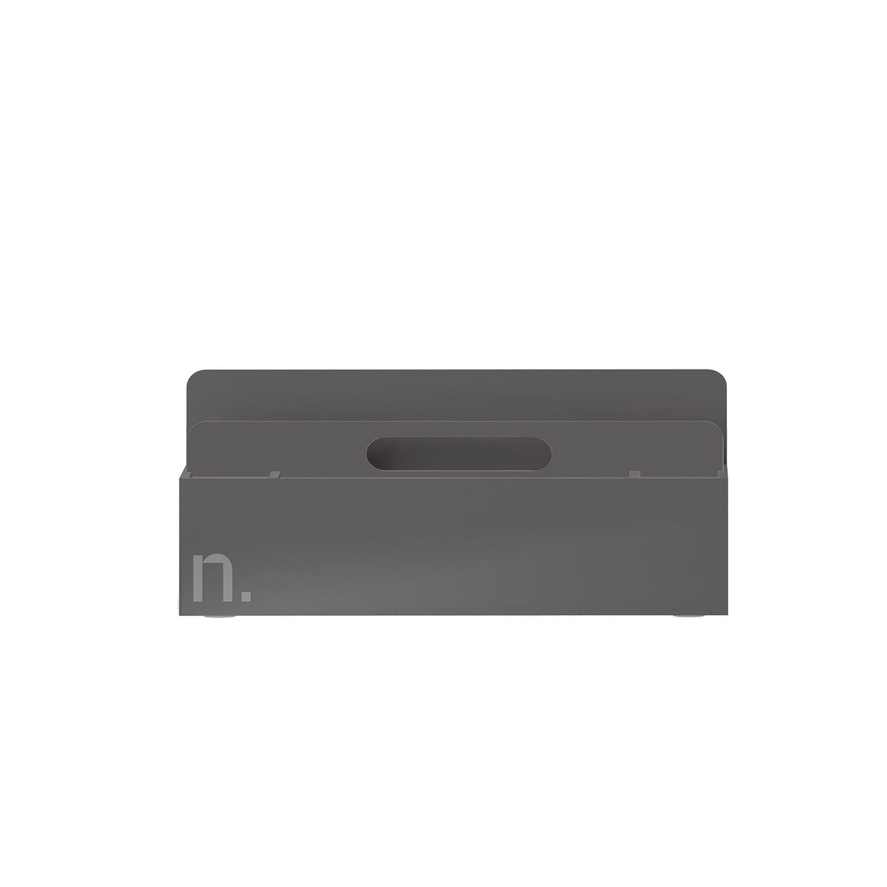 Die Toolbox ist graphitfarben mit einem Griffelement in der Mitte, das ebenfalls graphitfarben ist. Links unten befindet sich das neudoerfler-Logo.